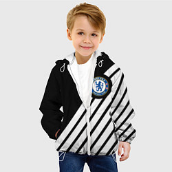 Куртка с капюшоном детская Chelsea geometry sport, цвет: 3D-белый — фото 2