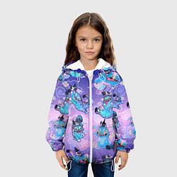 Куртка с капюшоном детская Тигр с сорокой, цвет: 3D-белый — фото 2