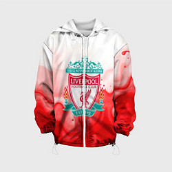 Куртка с капюшоном детская Фк Ливерпуль 2025, цвет: 3D-белый