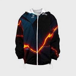 Куртка с капюшоном детская Breaking block, цвет: 3D-белый