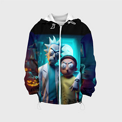 Детская куртка Rick with Morty - halloween night