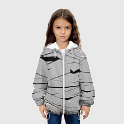 Куртка с капюшоном детская Мумия бинты, цвет: 3D-белый — фото 2