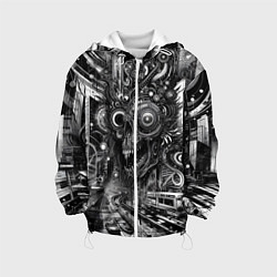 Детская куртка Cyber urban skull - ai art fantasy