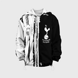 Куртка с капюшоном детская Tottenham Hotspur белые краски, цвет: 3D-белый