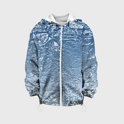 Куртка с капюшоном детская Налипший снег, цвет: 3D-белый