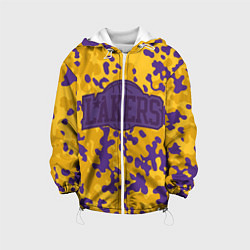 Куртка с капюшоном детская NBA LA Lakers, цвет: 3D-белый