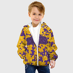 Куртка с капюшоном детская NBA LA Lakers, цвет: 3D-белый — фото 2