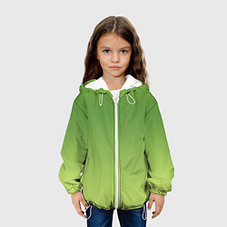 Куртка с капюшоном детская Color green yellow, цвет: 3D-белый — фото 2