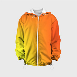 Куртка с капюшоном детская Color orange red, цвет: 3D-белый