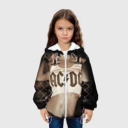 Куртка с капюшоном детская AC/DC Girl, цвет: 3D-белый — фото 2