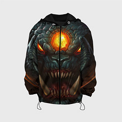 Куртка с капюшоном детская Roshan Rage, цвет: 3D-черный