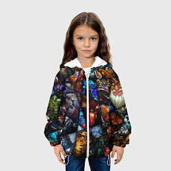 Куртка с капюшоном детская Dota 2: All Pick, цвет: 3D-белый — фото 2