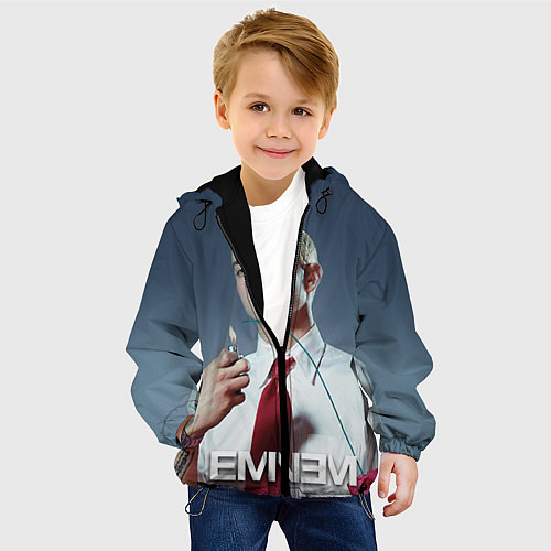 Детская куртка Eminem Fire / 3D-Черный – фото 4