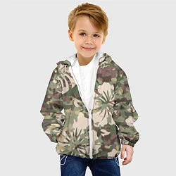 Куртка с капюшоном детская Камуфляж, цвет: 3D-белый — фото 2