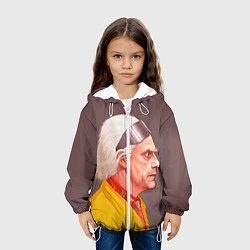 Куртка с капюшоном детская Доктор Браун, цвет: 3D-белый — фото 2