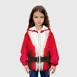 Куртка с капюшоном детская Дед мороз, цвет: 3D-белый — фото 2
