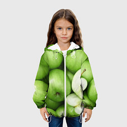Куртка с капюшоном детская Яблочная, цвет: 3D-белый — фото 2