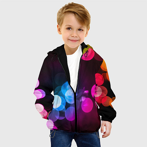 Детская куртка Light Spots / 3D-Черный – фото 4