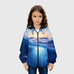 Куртка с капюшоном детская Под водой, цвет: 3D-черный — фото 2