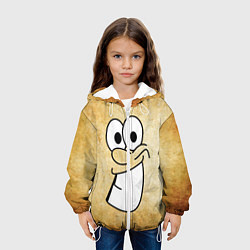 Куртка с капюшоном детская Улыбка на миллион, цвет: 3D-белый — фото 2