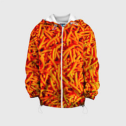 Куртка с капюшоном детская Морковь, цвет: 3D-белый