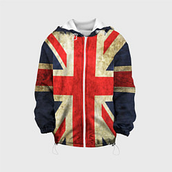 Куртка с капюшоном детская Великобритания, цвет: 3D-белый