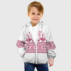 Куртка с капюшоном детская Вышивка 36, цвет: 3D-белый — фото 2