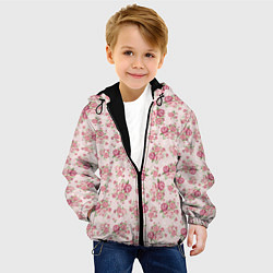 Куртка с капюшоном детская Fashion sweet flower, цвет: 3D-черный — фото 2