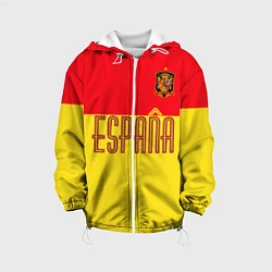 Куртка с капюшоном детская Сборная Испании: Евро 2016, цвет: 3D-белый