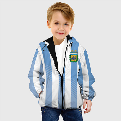 Детская куртка Сборная Аргентины: ЧМ-2018 / 3D-Черный – фото 4