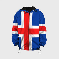 Куртка с капюшоном детская Исландия, цвет: 3D-черный