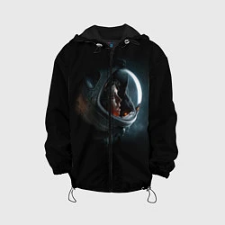 Куртка с капюшоном детская Aliens Astronaut, цвет: 3D-черный