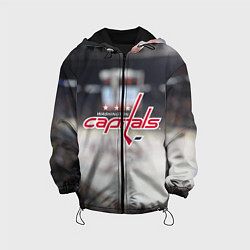 Куртка с капюшоном детская Washington Capitals, цвет: 3D-черный