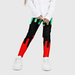 Леггинсы для девочки Городской триколор, цвет: 3D-принт — фото 2