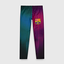Леггинсы для девочки Barcelona FC: Abstract 2018, цвет: 3D-принт