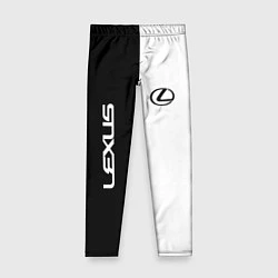 Леггинсы для девочки Lexus: Black & White, цвет: 3D-принт