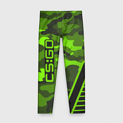 Леггинсы для девочки CS:GO Light Green Camo, цвет: 3D-принт