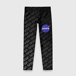 Леггинсы для девочки NASA: Dark Space, цвет: 3D-принт