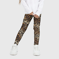 Леггинсы для девочки Шкура леопарда, цвет: 3D-принт — фото 2