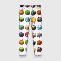 Леггинсы для девочки Minecraft Cubes, цвет: 3D-принт
