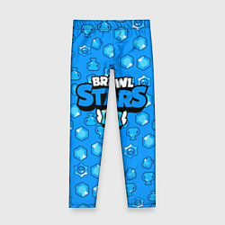 Леггинсы для девочки Brawl Stars: Blue Team, цвет: 3D-принт
