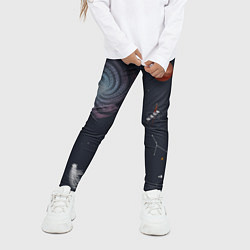 Леггинсы для девочки NASA, цвет: 3D-принт — фото 2