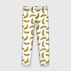 Леггинсы для девочки Бананы, цвет: 3D-принт
