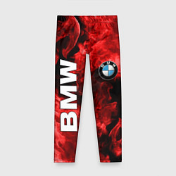 Леггинсы для девочки BMW FIRE, цвет: 3D-принт