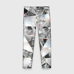 Леггинсы для девочки Зеркальный калейдоскоп, цвет: 3D-принт