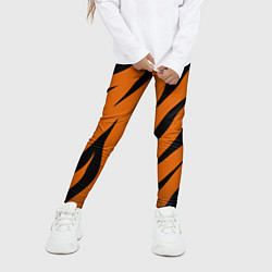 Леггинсы для девочки Текстура тигра, цвет: 3D-принт — фото 2