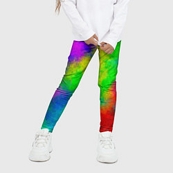Леггинсы для девочки Multicolored, цвет: 3D-принт — фото 2