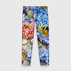 Леггинсы для девочки Морской мир, цвет: 3D-принт