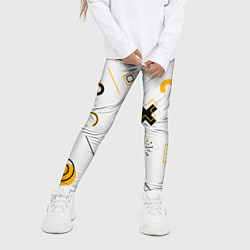 Леггинсы для девочки Геометрический узор, цвет: 3D-принт — фото 2