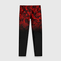 Детские легинсы BLACK RED CAMO RED MILLITARY